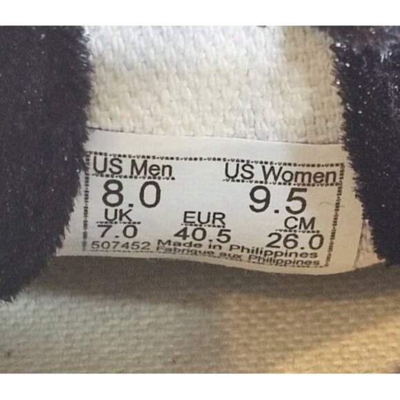 VANS Style 93 Mary Janes Black Crushed Velvet Shoes VN0A3XTJBMA - Women's Sz 9.5 - Picture 8 of 13